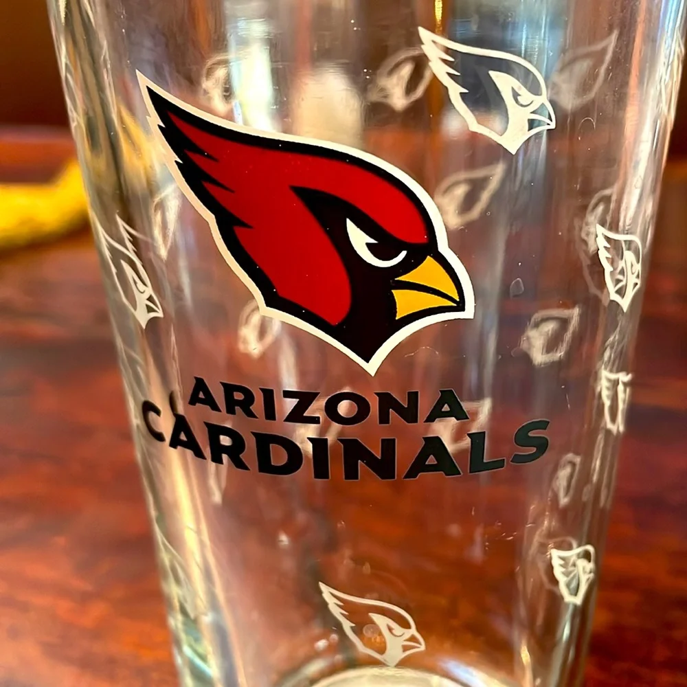 Set of 2 Arizona Cardinals Pint Glasses